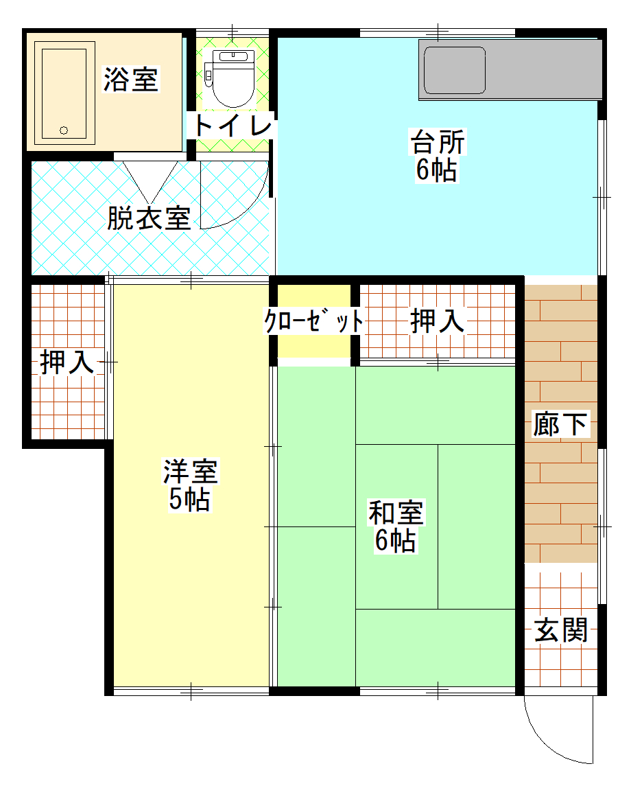 コーポ青伸の間取り