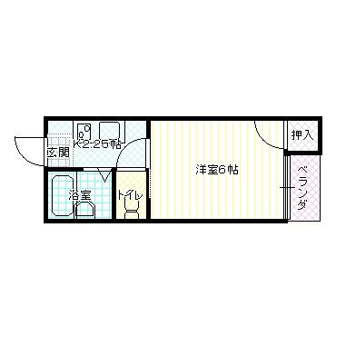 長野市大字稲葉のアパートの間取り