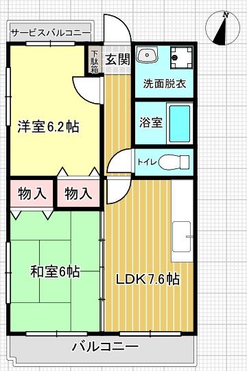 山鹿市泉町のマンションの間取り