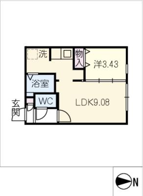 ｑｕａｄｏｒ名古屋ＷＥＳＴの間取り