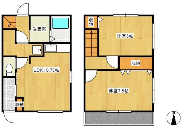 岡山県倉敷市沖新町（一戸建）の賃貸物件の間取り