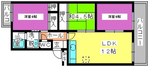 メゾン川上の間取り