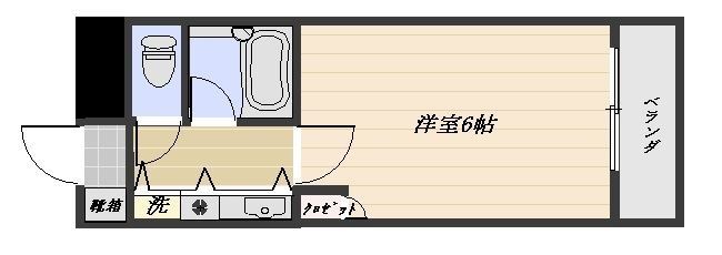 トーカンキャステール鹿児島駅前８０２号の間取り