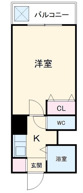 豊中市庄内幸町のマンションの間取り