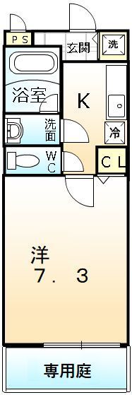 グランソレイユＫ＆Ｊ弐番館の間取り