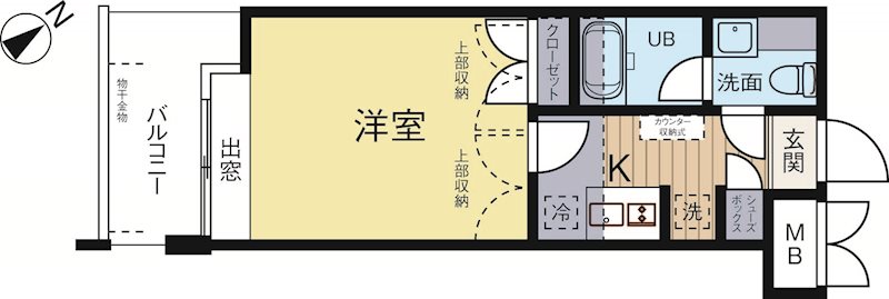 【福岡市中央区清川のマンションの間取り】