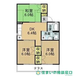 岡崎市中町のアパートの間取り