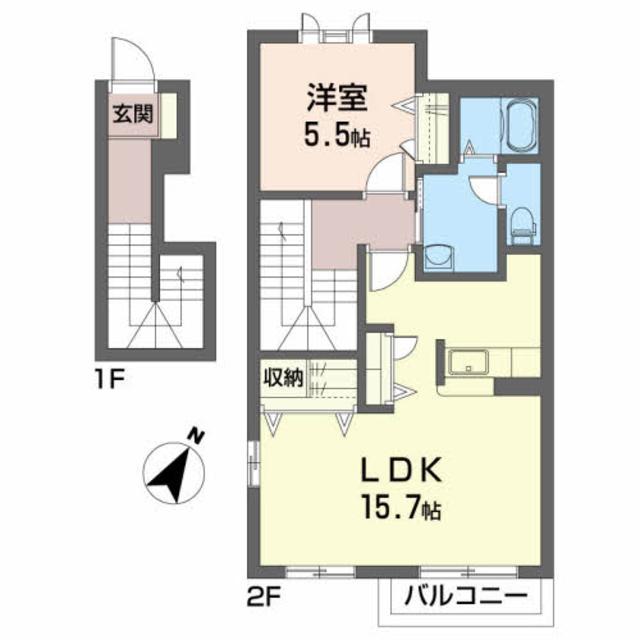 イ－ストヴィレッジ　Ａの間取り