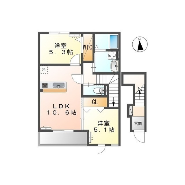 仮）榎戸新築アパートの間取り