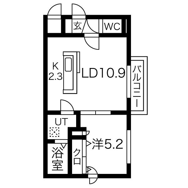 フェリース豊平の間取り