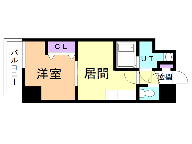 札幌市白石区菊水二条のマンションの間取り