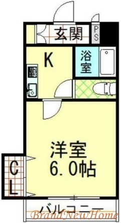 堺市堺区中之町東のマンションの間取り