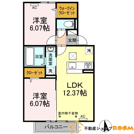 クローバーハイツ21の間取り