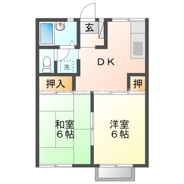 ハラマキハイツ　E棟の間取り