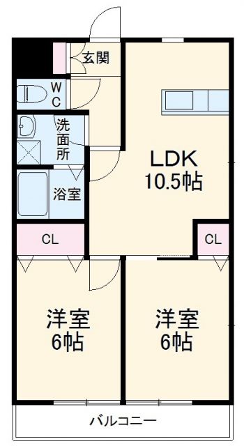 さいたま市桜区西堀のマンションの間取り