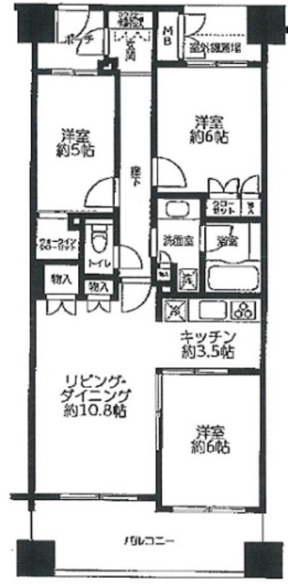 大宮氷川参道パークハウスの間取り