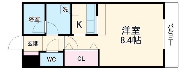 豊中市上新田のマンションの間取り