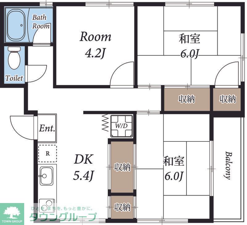 高座郡寒川町一之宮のマンションの間取り