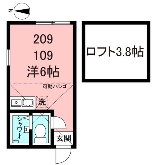 ユナイト新川崎ミルウォーキーの杜の間取り