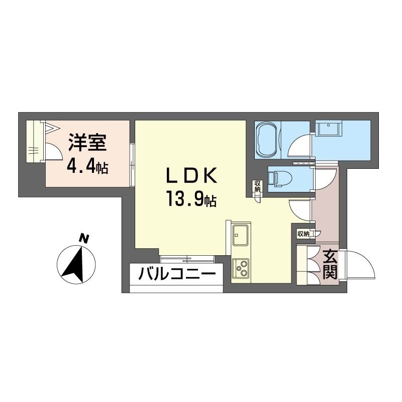 エクラージュ産盟の間取り