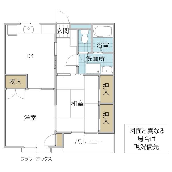 ビューパストラル B棟の間取り