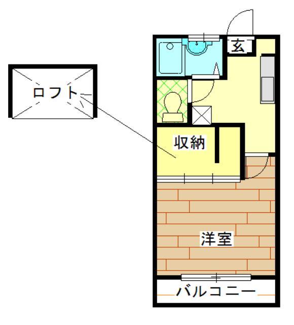 アパートメント　ラ・ココの間取り