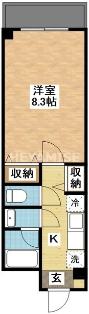 長崎市上田町のマンションの間取り