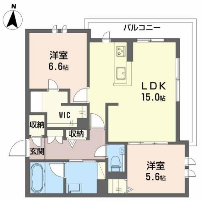 シャーメゾン　若園の間取り