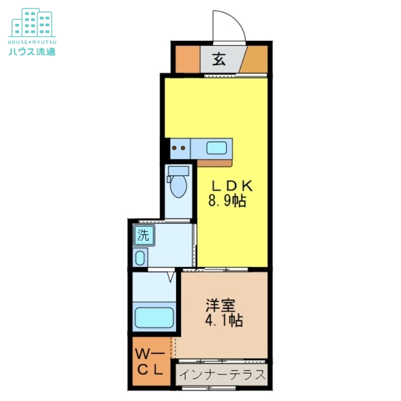 諫早市貝津町のアパートの間取り