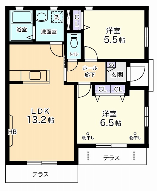 メゾンボヌールIIの間取り