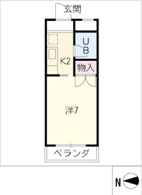 愛知カレッジタウンＤ棟の間取り