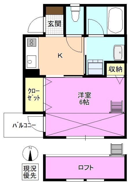 ユーイン上土の間取り