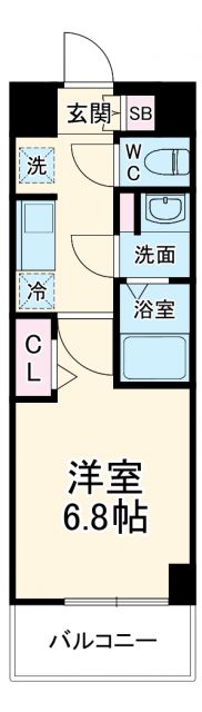 グランカーサ行徳の間取り