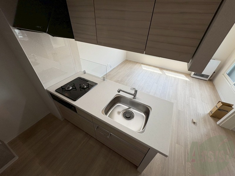 キッチン　システムキッチンなので、すぐお料理に使えます！