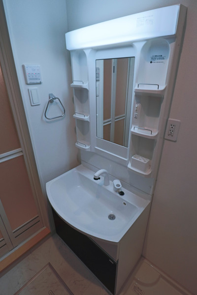 洗面設備　同じ建物の別なお部屋