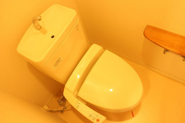 トイレ　落ち着いた色調のトイレです
