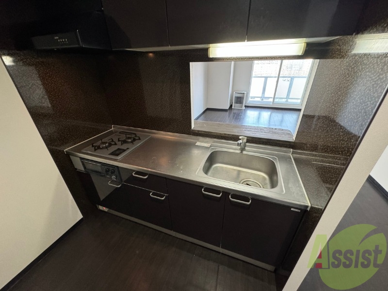 キッチン　清潔感がありお洒落なキッチンになっていました！