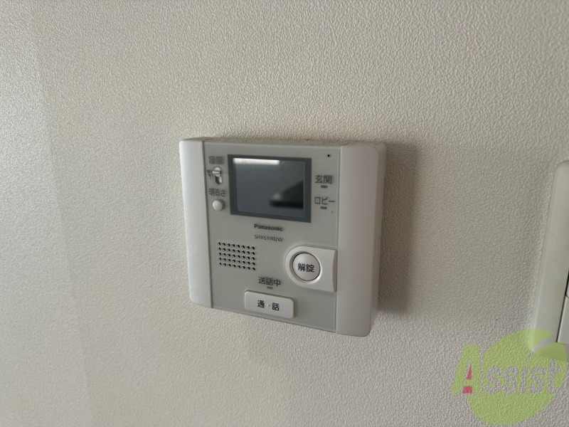 セキュリティ　インターホンで来客確認ができます。安心ですね。