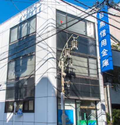銀行　目黒信用金庫上目黒支店（銀行）まで380m