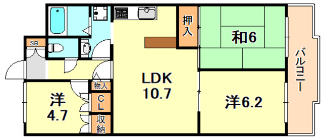 朝日プラザCITYウエストヒル神戸の間取り写真