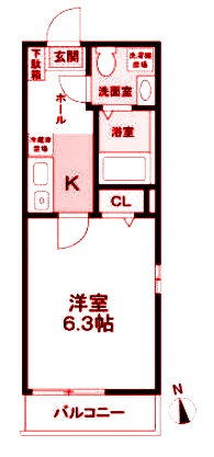 シャトン横浜上大岡の間取り写真