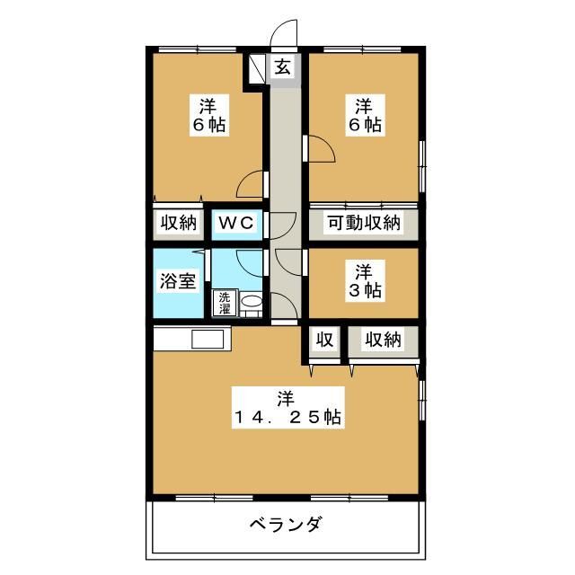 シャンフレーズの間取り写真