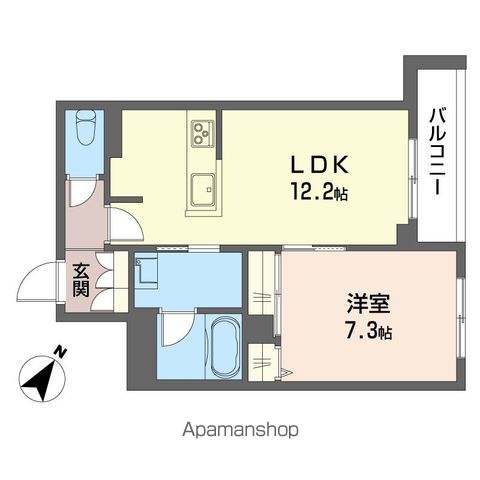 西武国分寺線 恋ケ窪駅 徒歩2分 3階建 築3年の間取り写真