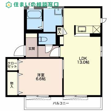 ＪＲ東海道本線 岡崎駅 徒歩35分 2階建 築19年の間取り写真