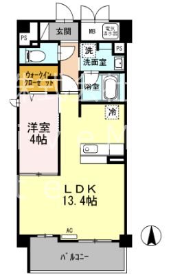 アビエール海岸通りの間取り写真