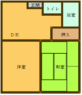 グリーンハイツ坂之上Bの間取り