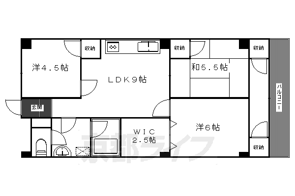 交徳マンションの間取り