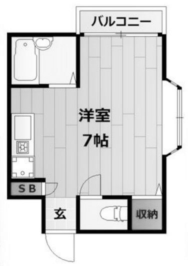 明石市野々上のマンションの間取り