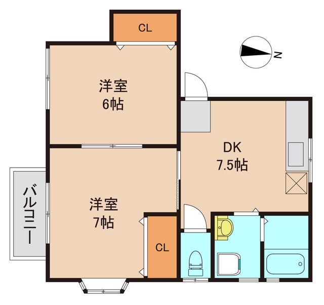 美園Ｋハイツの間取り