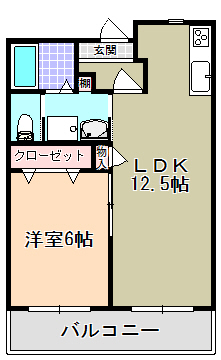 シャトレ六番館の間取り